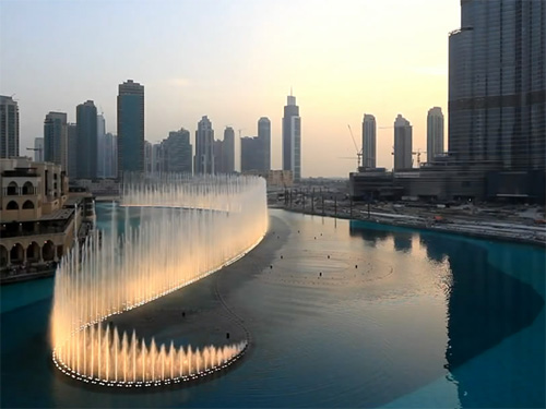 Поющий фонтан Дубаи фото и видео