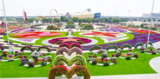В Дубае открылся уникальный цветочный парк Dubai Miracle Garden