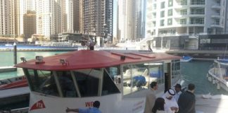 Водный трамвай в Дубаи свяжет районы Дубай Марина и Дубай крик Водный трамвай в Дубаи
