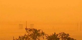 Песчаная буря превратила Дубаи в подобие Красной планеты Песчаная буря Дубаи