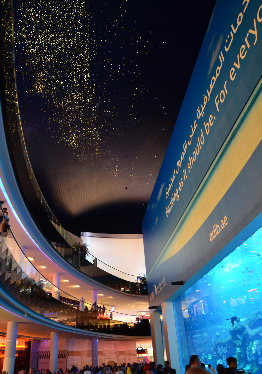 Звездное небо в Dubai Mall
