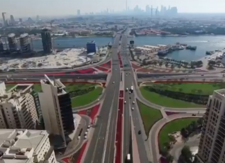 Видео: Дороги Дубая с высоты птичьего полета