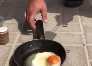 Видео: Как приготовить яичницу на тротуаре в Дубае