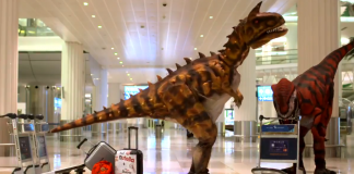 Видео: Динозавры в аэропорту Дубая