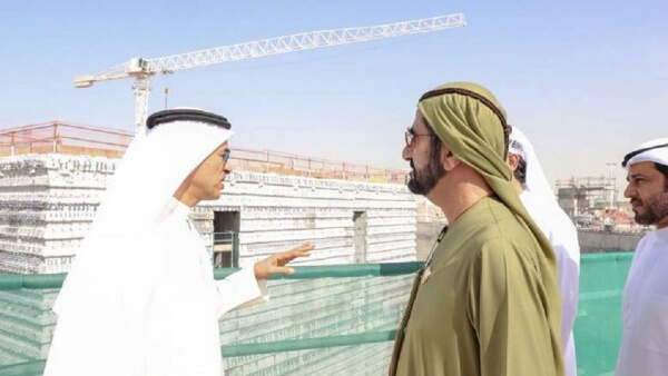 Шейх Мохаммед посетил стройку новой башни Дубай Крик (Видео)