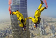 Дубайский экстрим прыжки с парашютом в Дубае