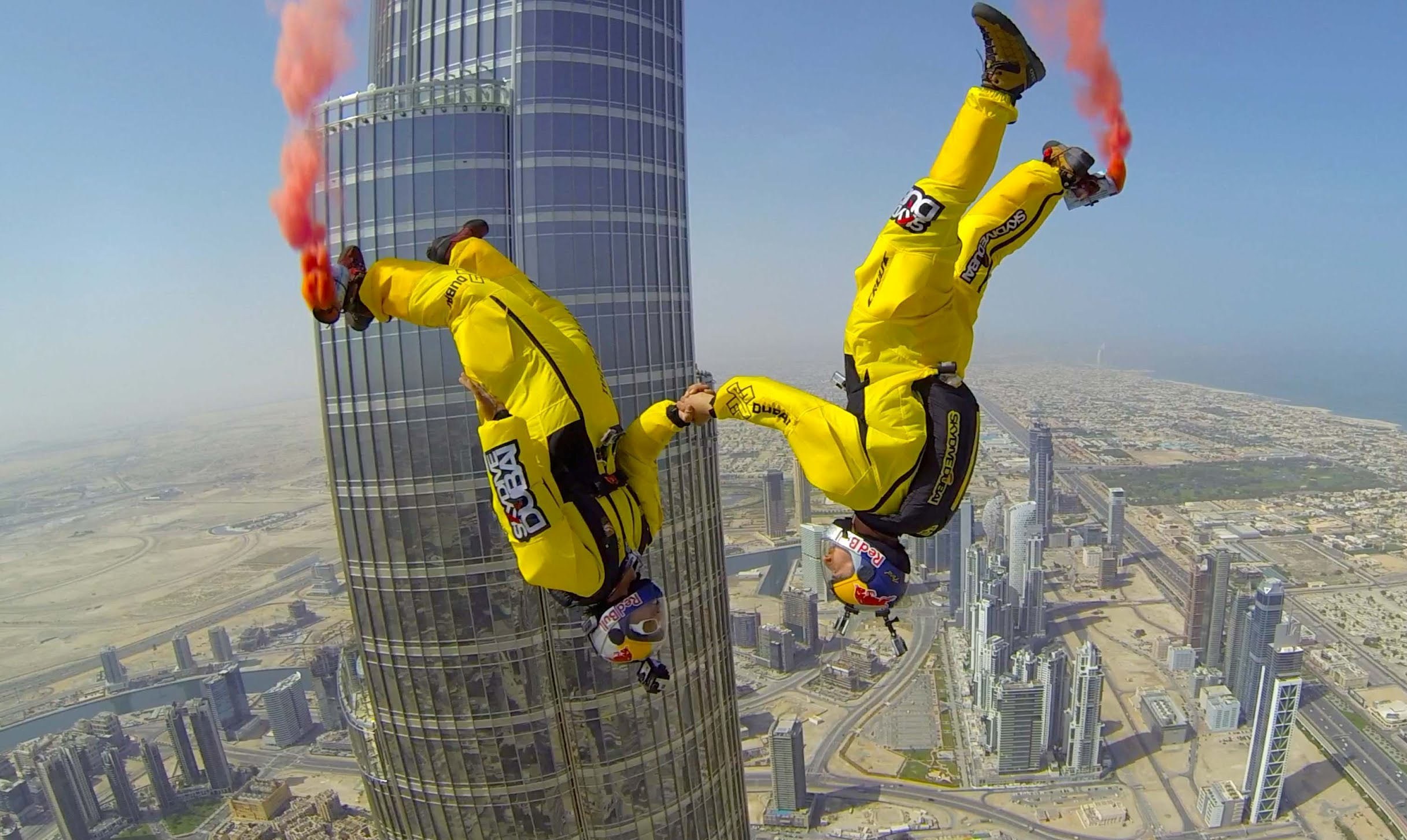 прыжки с парашютом в Дубае